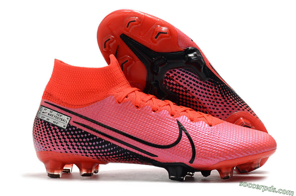 Nike Mercurial Superfly 7 Elite FG High-Tops Football Boots - Red/Black 1