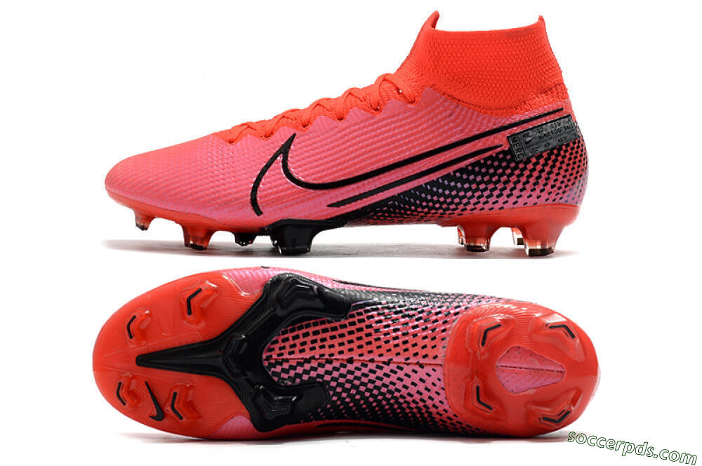 Nike Mercurial Superfly 7 Elite FG High-Tops Football Boots - Red/Black 0