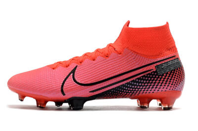 Nike Mercurial Superfly 7 Elite FG High-Tops Football Boots - Red/Black