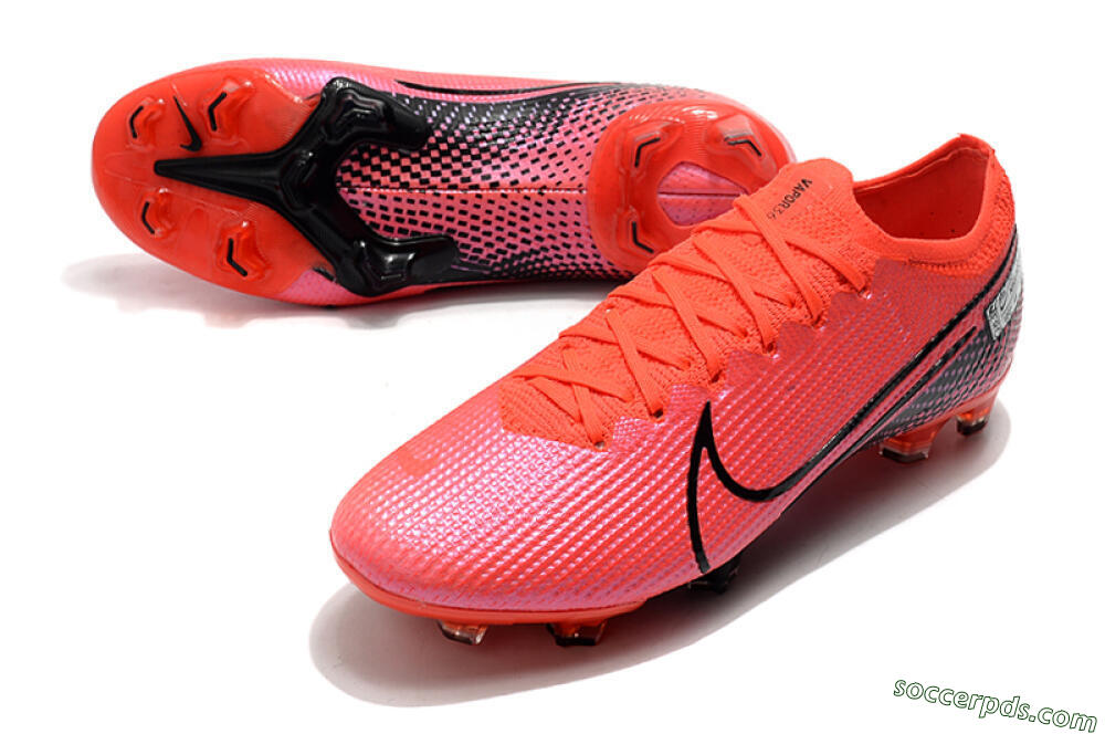 Nike Mercurial Vapor 13 Elite FG Low-Tops Football Boots - Red/Black 3