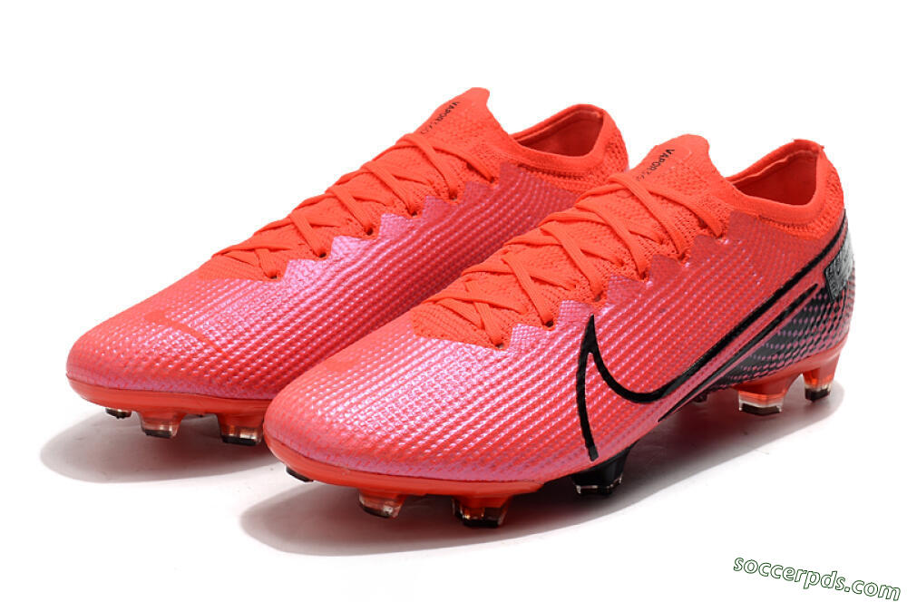Nike Mercurial Vapor 13 Elite FG Low-Tops Football Boots - Red/Black 5
