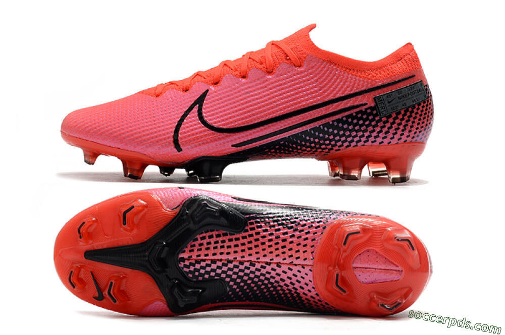 Nike Mercurial Vapor 13 Elite FG Low-Tops Football Boots - Red/Black 0