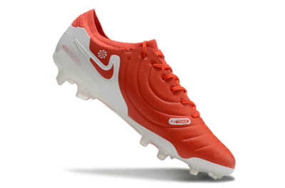 Nike Tiempo Legend 10 Elite FG Low-Tops Football Boots - Red/White