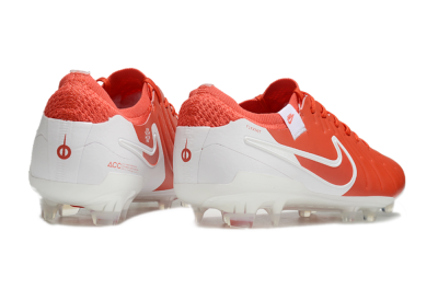 Nike Tiempo Legend 10 Elite FG Low-Tops Football Boots - Red/White