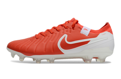 Nike Tiempo Legend 10 Elite FG Low-Tops Football Boots - Red/White