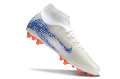 Nike Mercurial Superfly 10 Academy FG High-Tops Football Boots - White/Blue/Orange