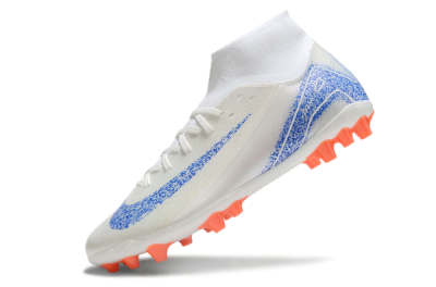Nike Mercurial Superfly 10 Academy FG High-Tops Football Boots - White/Blue/Orange