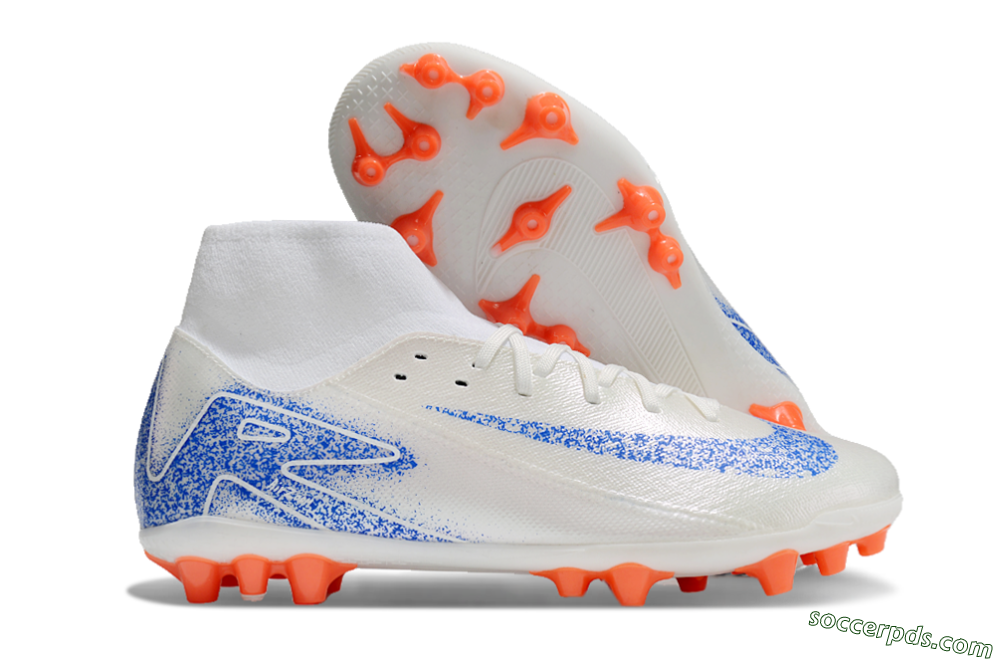 Nike Mercurial Superfly 10 Academy FG High-Tops Football Boots - White/Blue/Orange 1