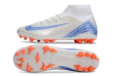 Nike Mercurial Superfly 10 Academy FG High-Tops Football Boots - White/Blue/Orange