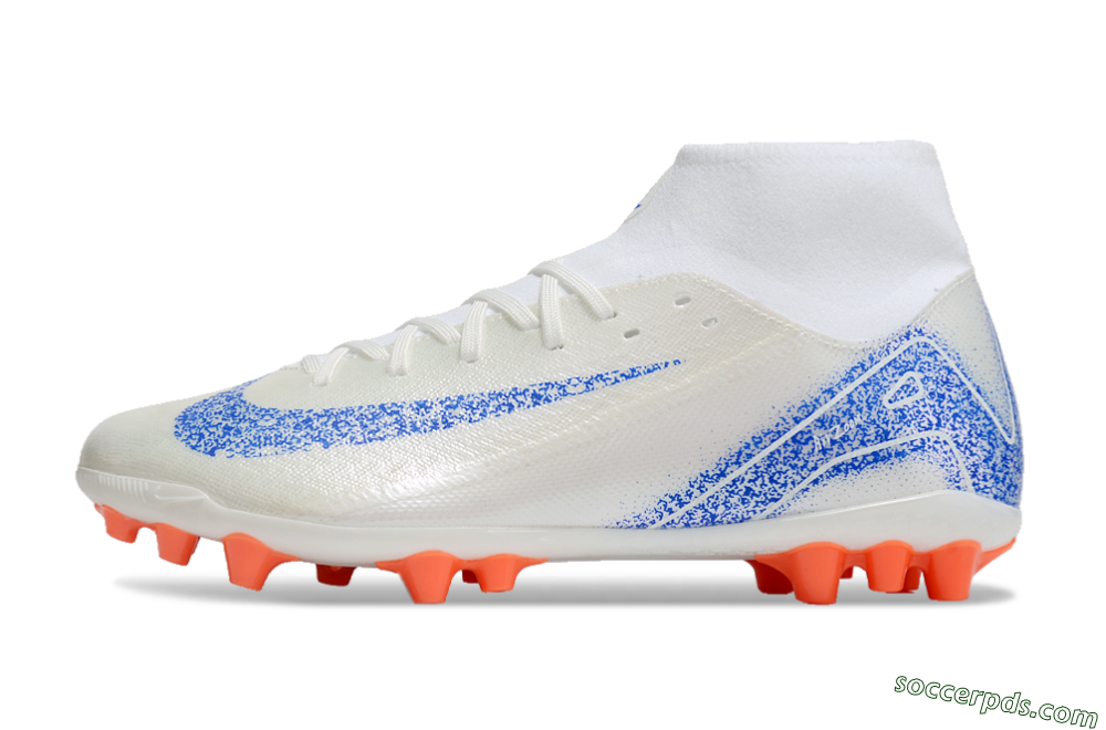 Nike Mercurial Superfly 10 Academy FG High-Tops Football Boots - White/Blue/Orange 2