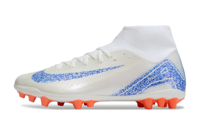 Nike Mercurial Superfly 10 Academy FG High-Tops Football Boots - White/Blue/Orange