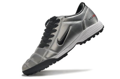 Nike Total 90 II TF Low-Tops Football Shoes - Silver/Black/Red