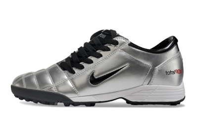 Nike Total 90 II TF Low-Tops Football Shoes - Silver/Black/Red