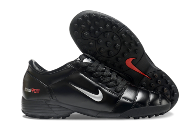 Nike Total 90 II TF Low-Tops Football Shoes - Black/White/Red