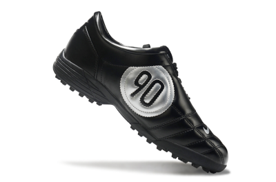 Nike Total 90 II TF Low-Tops Football Shoes - Black/White/Red