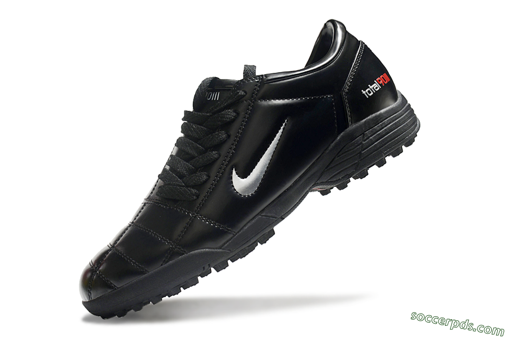 Nike Total 90 II TF Low-Tops Football Shoes - Black/White/Red 5