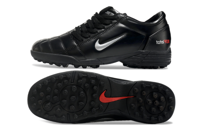 Nike Total 90 II TF Low-Tops Football Shoes - Black/White/Red