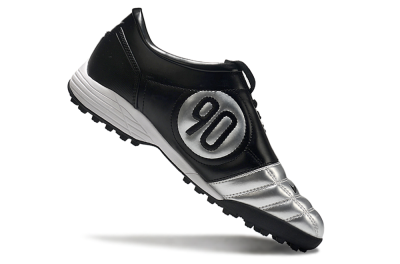 Nike Total 90 II TF Low-Tops Football Shoes - Black/Silver/Red