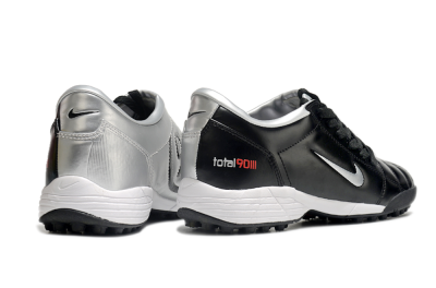 Nike Total 90 II TF Low-Tops Football Shoes - Black/Silver/Red