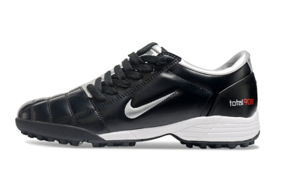 Nike Total 90 II TF Low-Tops Football Shoes - Black/Silver/Red