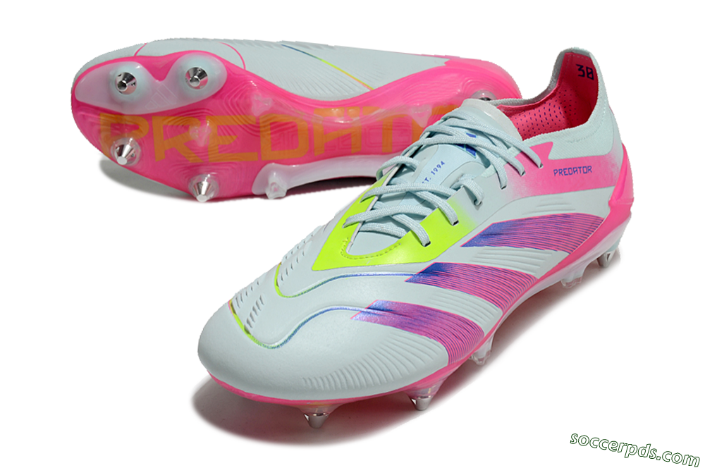 Adidas Predator Elite 24 SG Low-Tops Football Boots - Jade/Pink/Blue 3