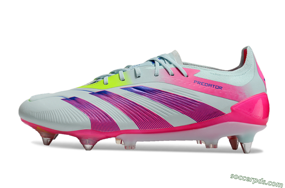 Adidas Predator Elite 24 SG Low-Tops Football Boots - Jade/Pink/Blue 2