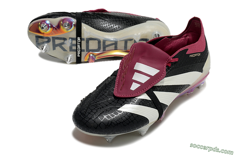 Adidas Predator Elite Foldover Tongue SG Low-Tops Football Boots - Black/White/Red 3