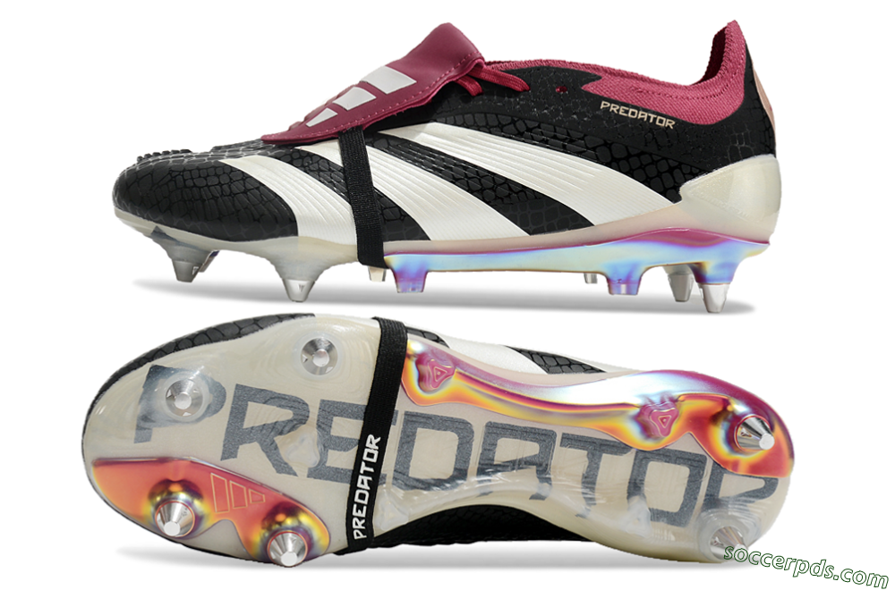 Adidas Predator Elite Foldover Tongue SG Low-Tops Football Boots - Black/White/Red 0