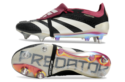 Adidas Predator Elite Foldover Tongue SG Low-Tops Football Boots - Black/White/Red