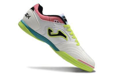 Joma Top Flex 920 IC Low-Tops Football Shoes - White/Yellow/Blue