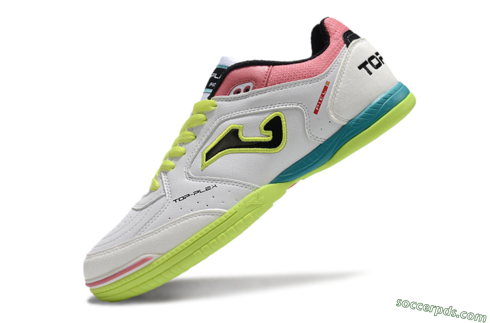 Joma Top Flex 920 IC Low-Tops Football Shoes - White/Yellow/Blue 5