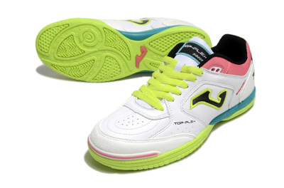 Joma Top Flex 920 IC Low-Tops Football Shoes - White/Yellow/Blue