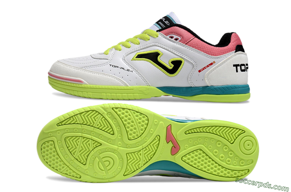 Joma Top Flex 920 IC Low-Tops Football Shoes - White/Yellow/Blue 0
