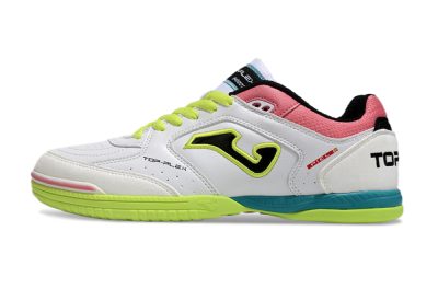 Joma Top Flex 920 IC Low-Tops Football Shoes - White/Yellow/Blue
