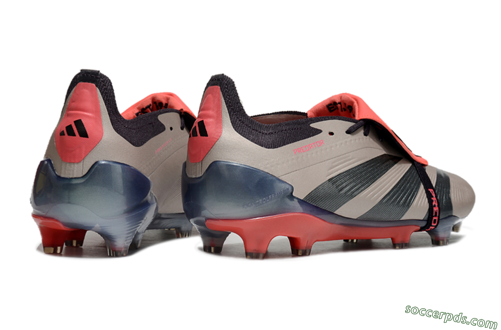 Adidas Predator Elite Foldover Tongue FG Low-Tops Football Boots - Platinum Metallic/Aurora Black/Carbon 6