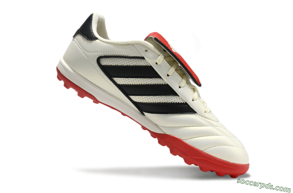 Adidas Copa Gloro 2 TF Low-Tops Football Shoes - Ivory/Core Black/Solar Red 4