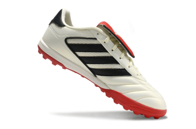 Adidas Copa Gloro 2 TF Low-Tops Football Shoes - Ivory/Core Black/Solar Red