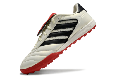 Adidas Copa Gloro 2 TF Low-Tops Football Shoes - Ivory/Core Black/Solar Red