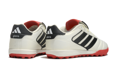 Adidas Copa Gloro 2 TF Low-Tops Football Shoes - Ivory/Core Black/Solar Red