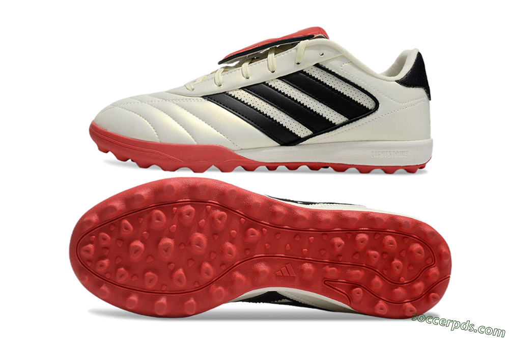 Adidas Copa Gloro 2 TF Low-Tops Football Shoes - Ivory/Core Black/Solar Red 0