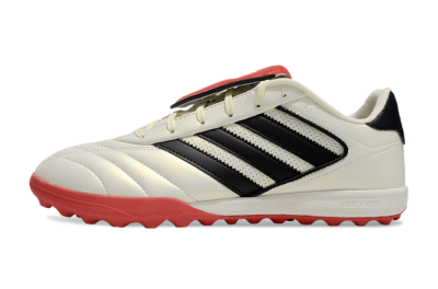Adidas Copa Gloro 2 TF Low-Tops Football Shoes - Ivory/Core Black/Solar Red