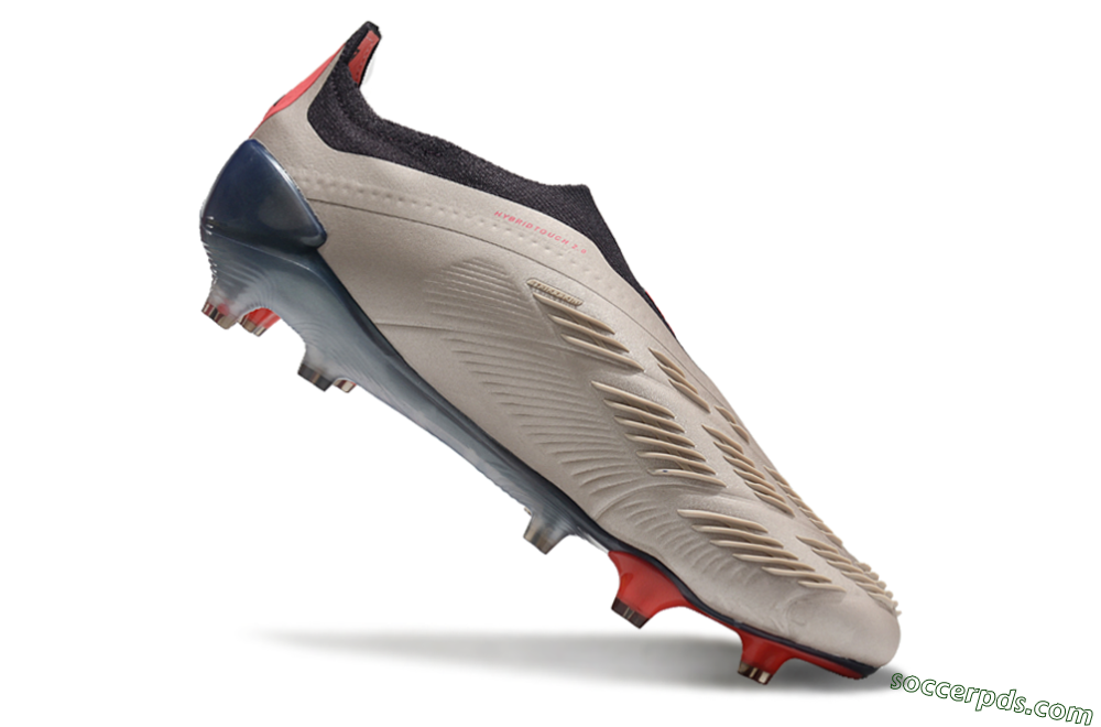 Adidas Predator Elite Laceless FG Low-Tops Football Boots - Platinum Metallic/Aurora Black/Carbon 4