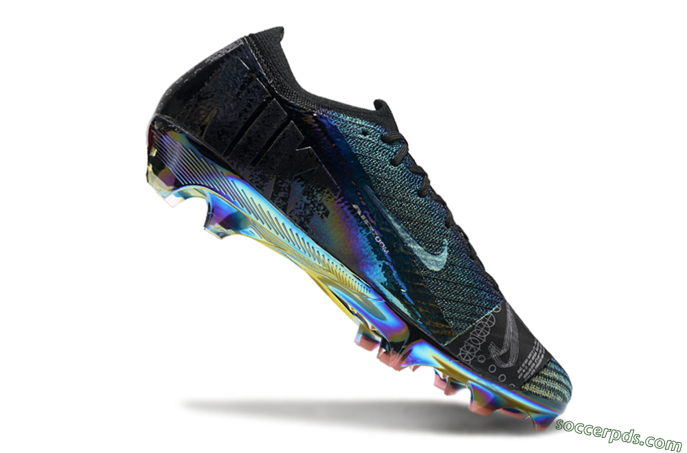 Nike Air Zoom Mercurial Vapor 15 Elite FG Low-Tops Football Boots - Blue/Black/Gold 4