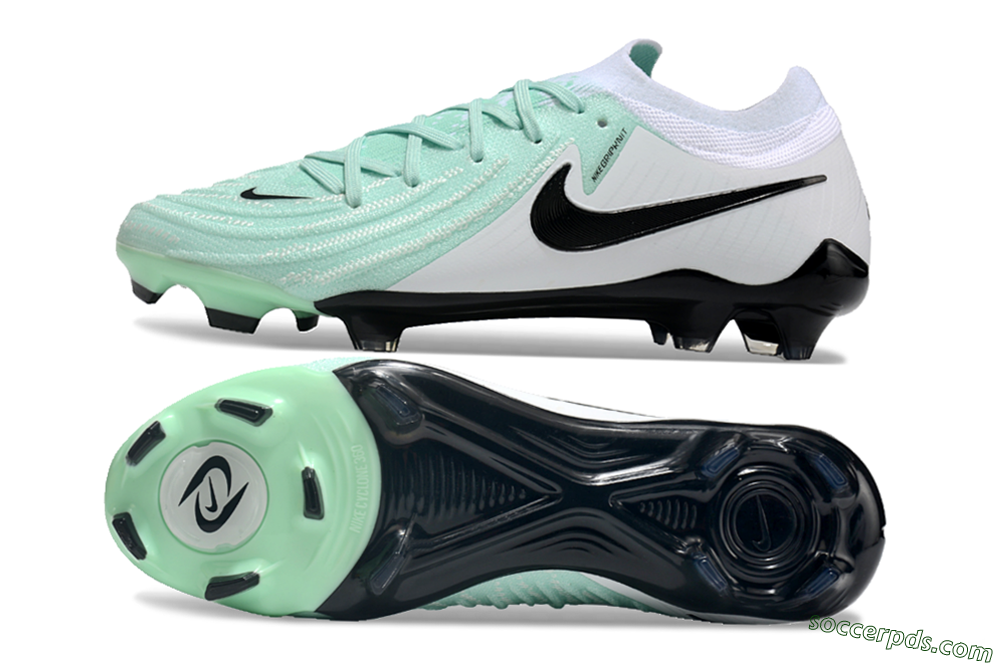 Nike Phantom Luna Elite FG Low-Tops Football Boots - Green/White/Black 0