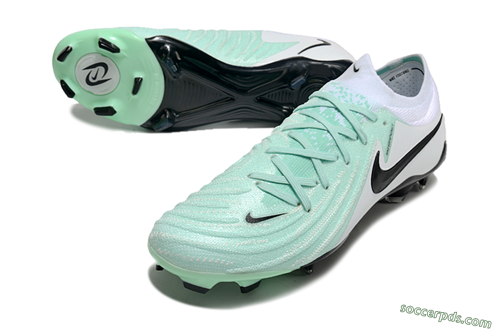 Nike Phantom Luna Elite FG Low-Tops Football Boots - Green/White/Black 3