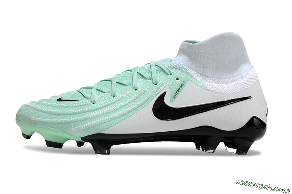 Nike Phantom Luna Elite FG High-Tops Football Boots - Green/White/Black 2