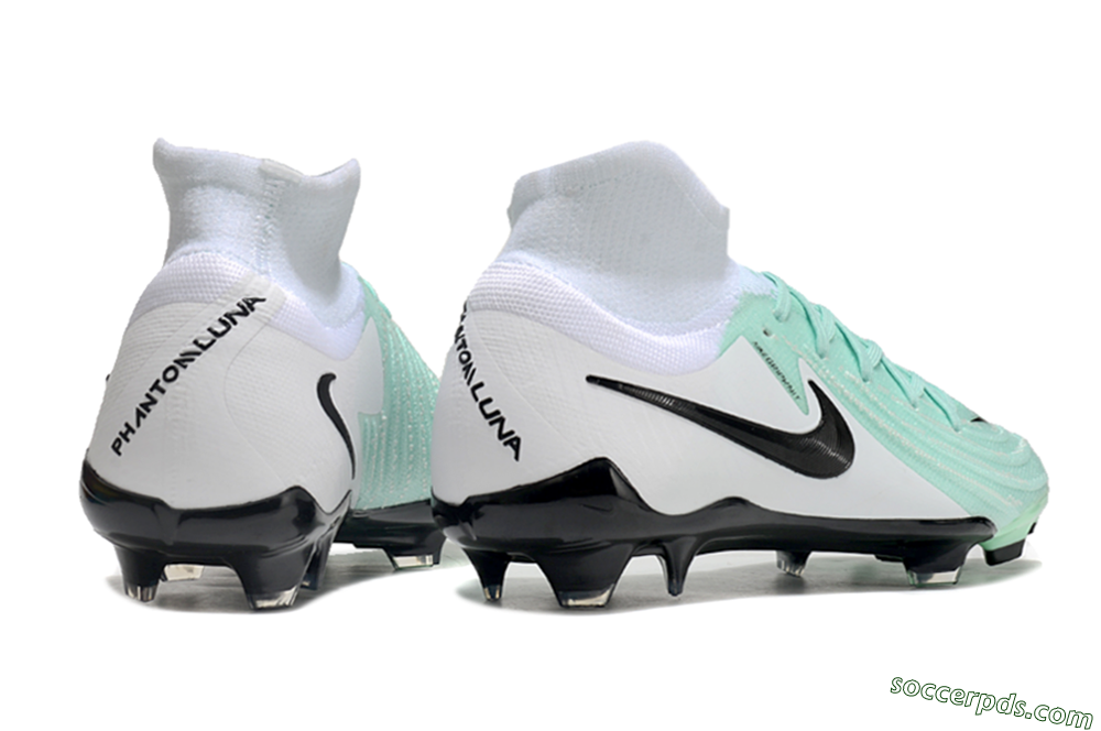 Nike Phantom Luna Elite FG High-Tops Football Boots - Green/White/Black 6