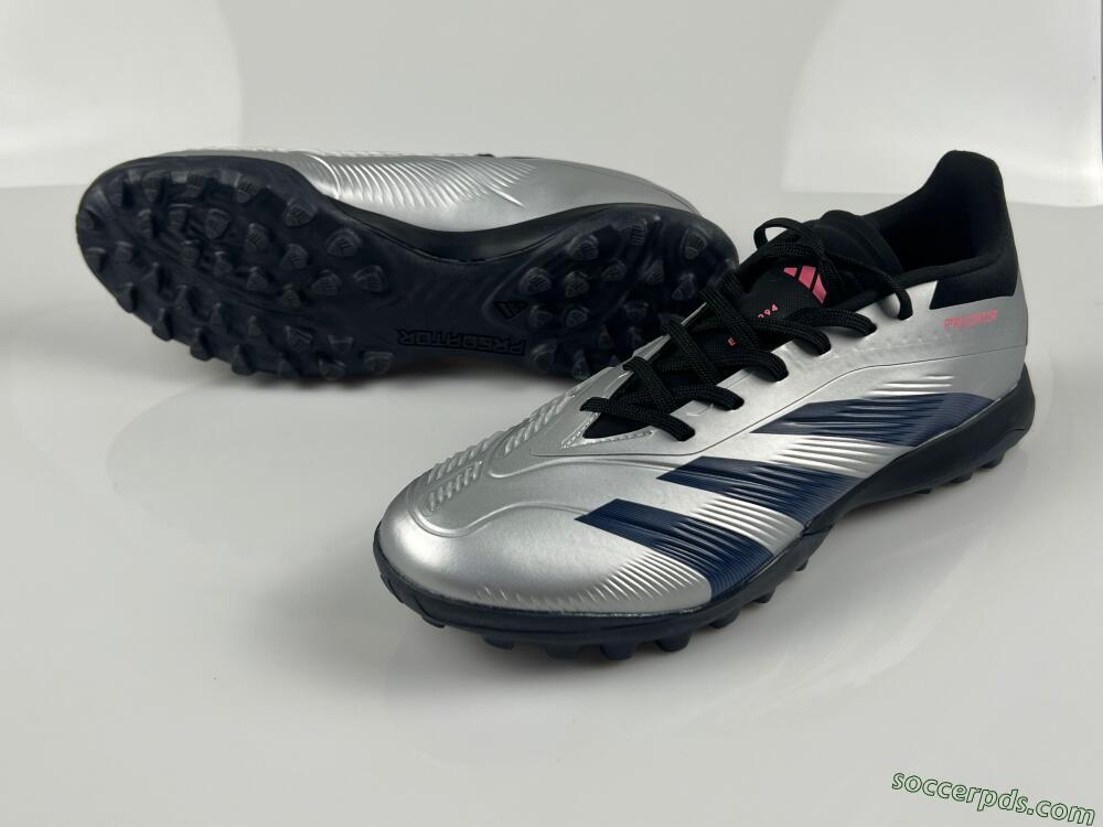 Adidas Predator 24 Elite TF Low-Tops Football Shoes - Silver/Blue/Pink