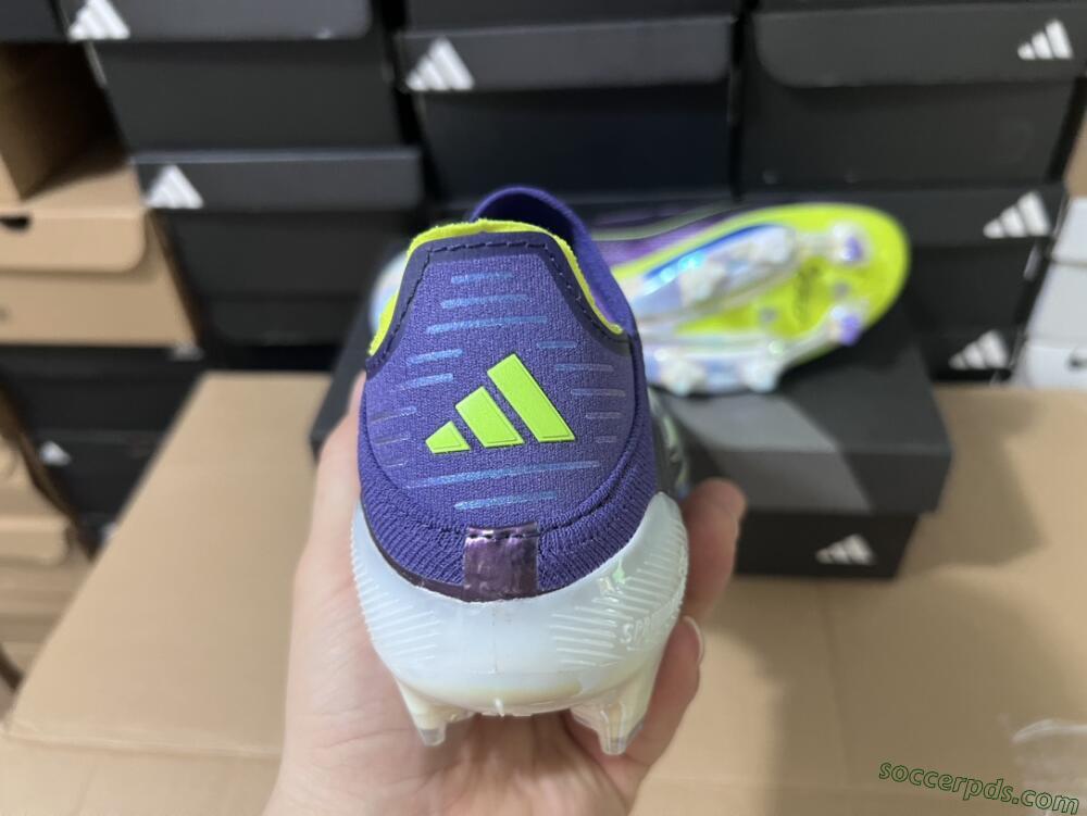 Adidas F50+ Lightstrike Pro FG Low-Tops Football Boots - Purple/Yellow/Blue