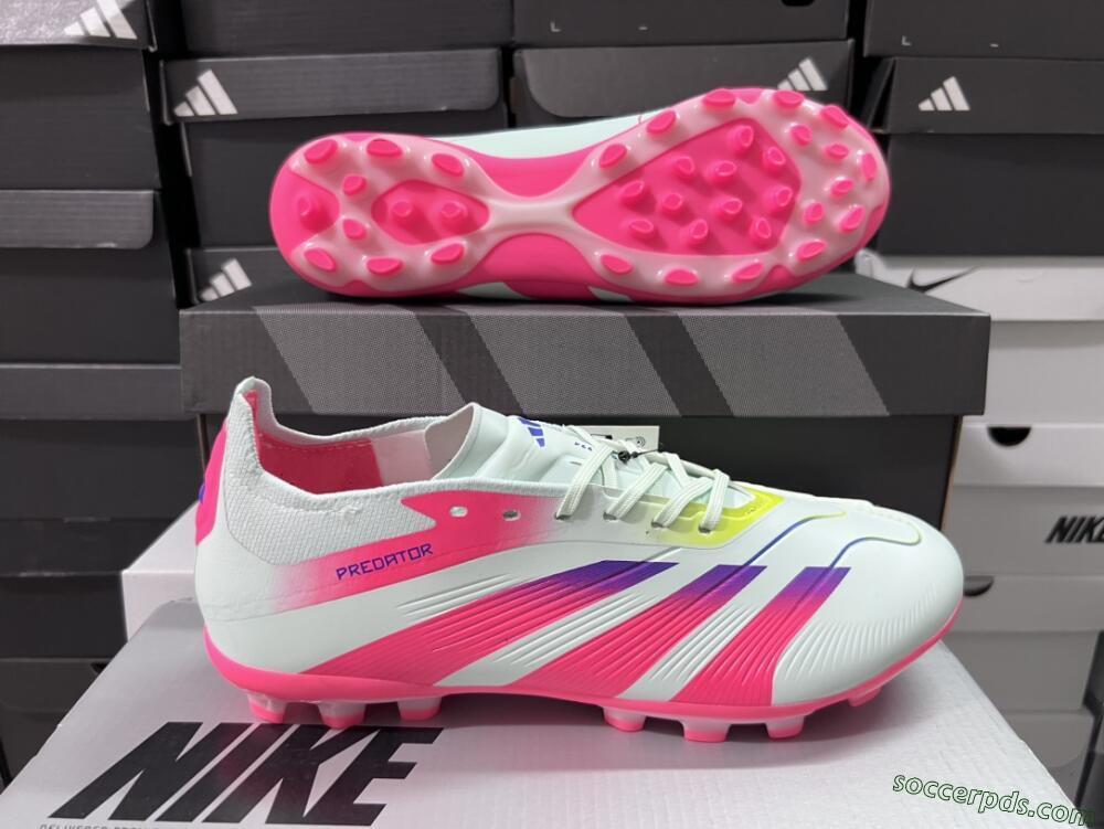 Adidas Predator Elite 24 MG Low-Tops Football Boots - Jade/Purple/Pink